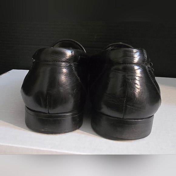 Johnston & Murphy Cellini Black Leather Tassel Loafers Men's Size 9 M Dress Shoe - Picture 8 of 13